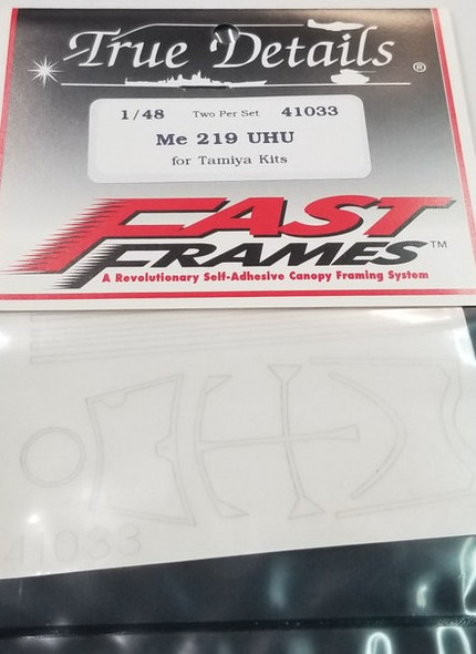 TRU41033- True Details Fast Frames 1/48 Me 219 UHU For Tamiya