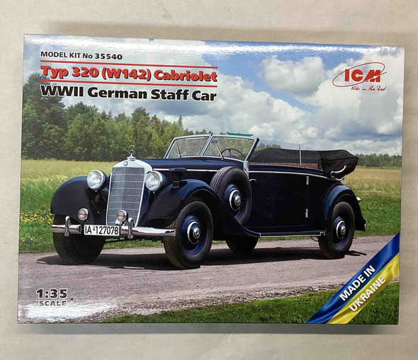 ICM35540 - ICM 1/35 Typ 320 (W142) Cabriolet- WWII German Staff Car - WWHP113199