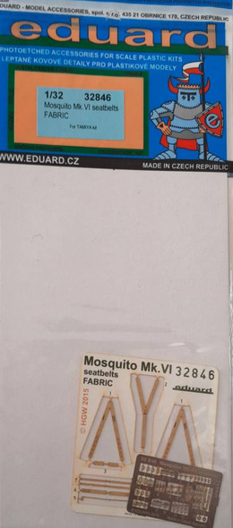 EDU32846 - Eduard 1/32 Mosquito Mk.VI seatbelts FABRIC