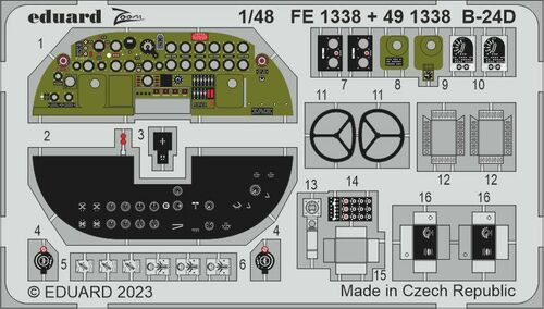 EDUFE1338- Eduard 1/48  B-24D for Revell