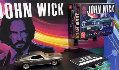 AMT1454 - AMT 1969 1/25 Ford Mustang Mach 1 John Wick