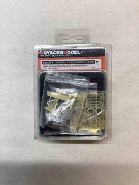 VOYPEA214 - Voyager Model 1/35 WWII German Railway Cars Functional Buffers and Tow Hooks