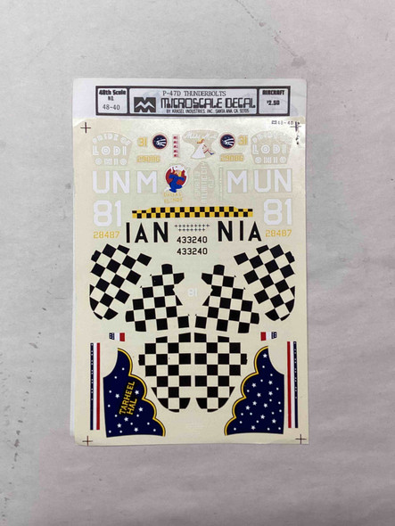 MII48-40 - Microscale Decal 1/48 P-47D Thunderbolts