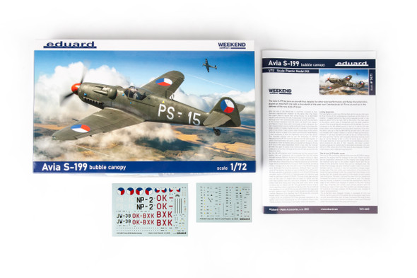 EDU7471 - Eduard 1/72 Avis S-199 Bubble Canopy Weekend Edition