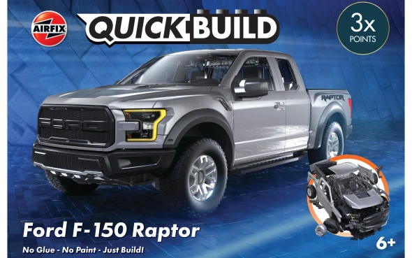 AIRJ6053 - Airfix Quickbuild Ford F-150 Raptor - Grey