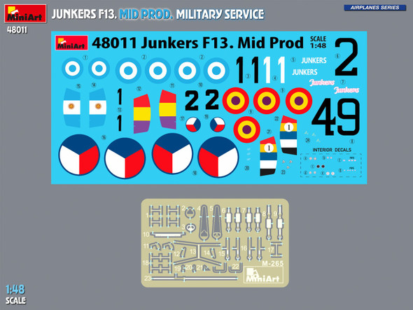 MIA48011 - Miniart 1/48 Junkers F13. Mid Prod. Military Service
