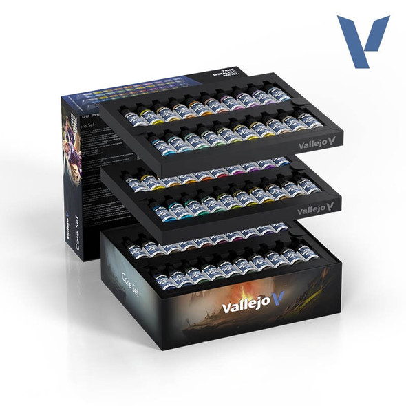VLJ77273 - Vallejo True Metallic Metal Core Set (60 Colours & Brush)