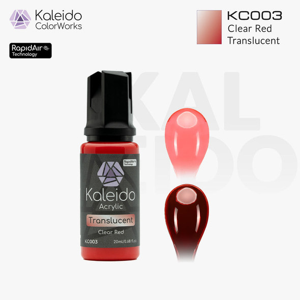 KCWKC003 - Kaleido Translucent Clear Red 20ml