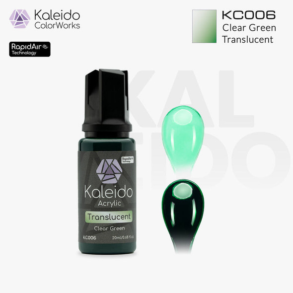 KCWKC006 - Kaleido Translucent Clear Green 20ml