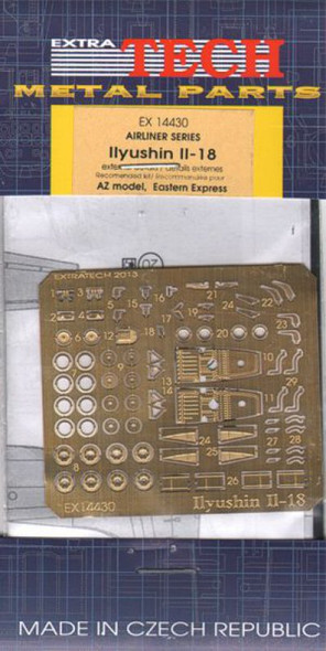 EXTEX14430 - Extratech 1/144 Ilyushin IL-18 external details