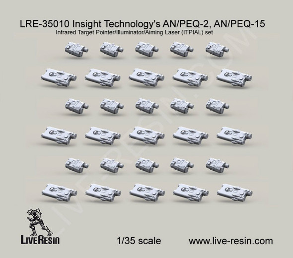 LRE-35010 - Live Resin 1/35 Insight Technology's AN/PEQ-2, AN/PEQ-15