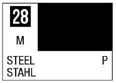 MRHS28 - Mr. Hobby Mr Color Spray - S28 Steel (Metallic/Primary)