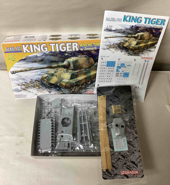DRA7240 - Dragon - 1/72 Sd.Kfz.182 King Tiger Henschel Turret w/ Zimmerit - WWHP113453