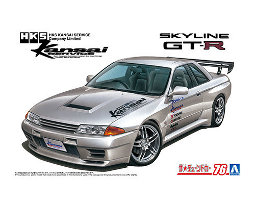 AOS20497 - Aoshima 1/24 1990 Nissan Skyline GT-R HKS Kansai Service