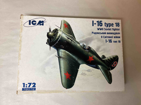 ICM72072 - ICM - 1/72 I-16 type 18 WWII Soviet Fighter   WWHP112922