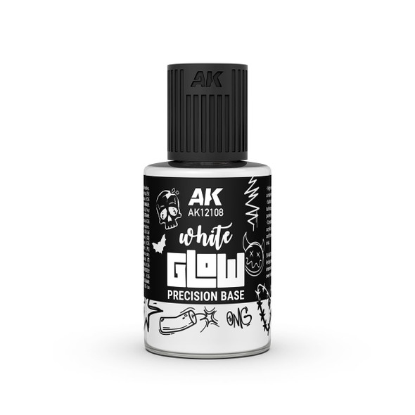 AKI12108 - AK Interactive Glow Precision Fluor White Base 30ml