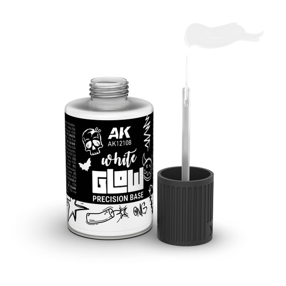 AKI12108 - AK Interactive Glow Precision Fluor White Base 30ml