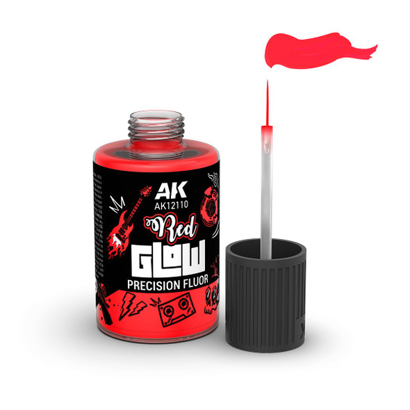 AKI12110 - AK Interactive Glow Precision Fluor Red 30ml