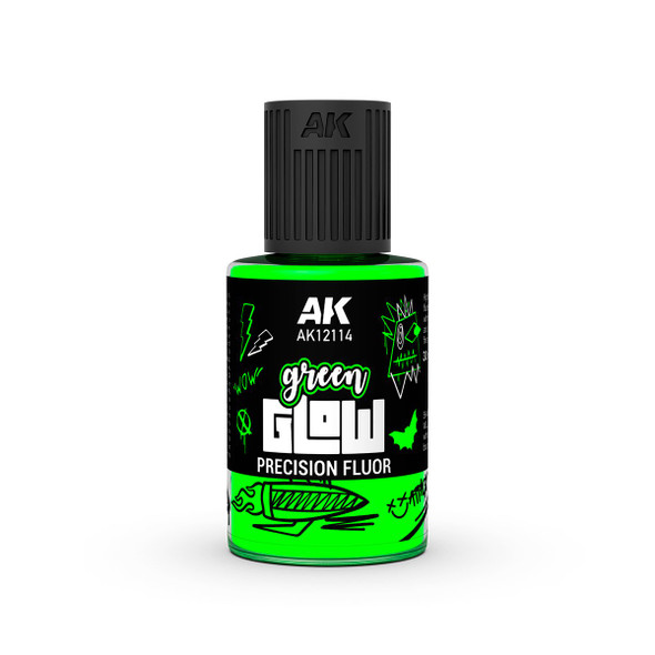 AKI12114 - AK Interactive Glow Precision Fluor Green 30ml