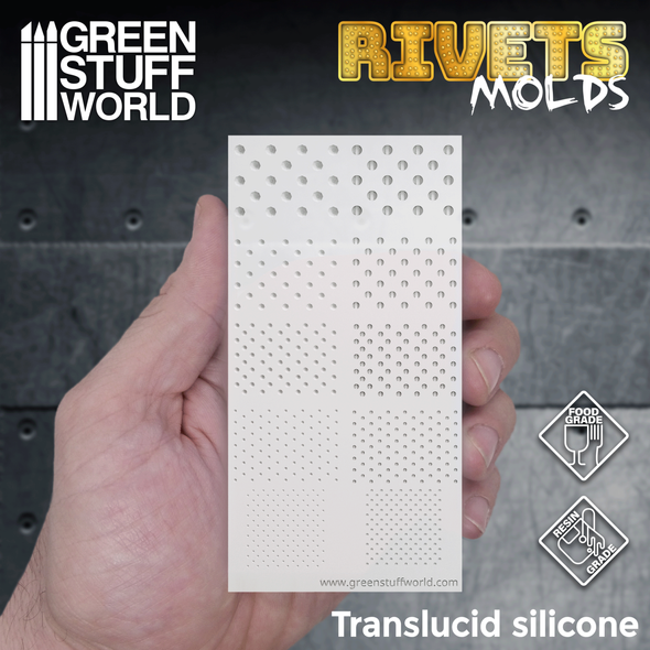 GSW1420 - Green Stuff World RIVETS Texture Silicone Mould