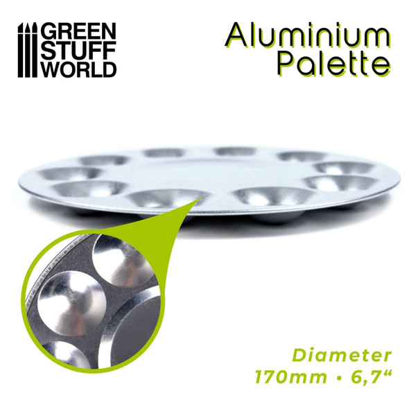 GSW1694 - Green Stuff World Aluminum palette 10 wells