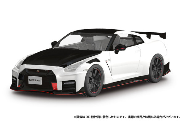 AOS06592 - Aoshima 1/24 SNAP CAR R35 NISSAN GT-R NISMO Special edition 2022 Brilliant White Pearl