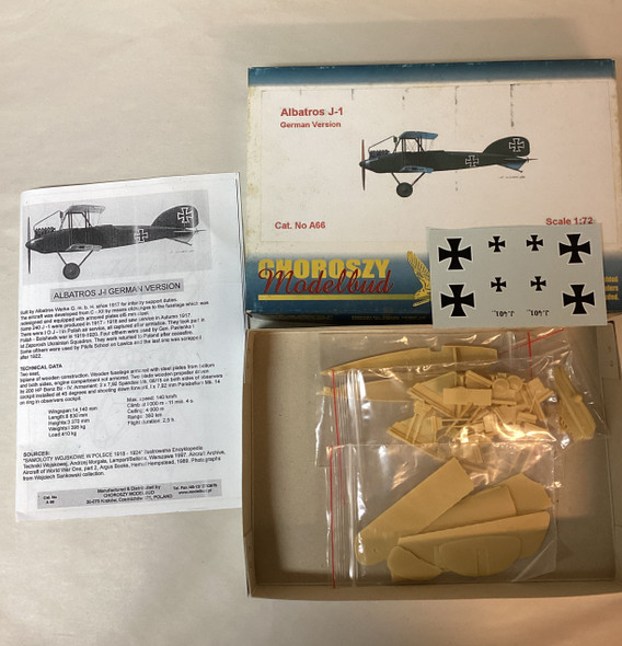 CHOA66 - Choroszy Modelbud - 1/72 Albatros J-1 FL German Ver. - WWHP113646