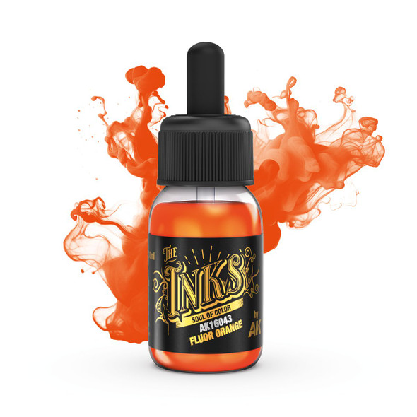 AKI16043 - AK Interactive The INKS Fluor Orange 30ml