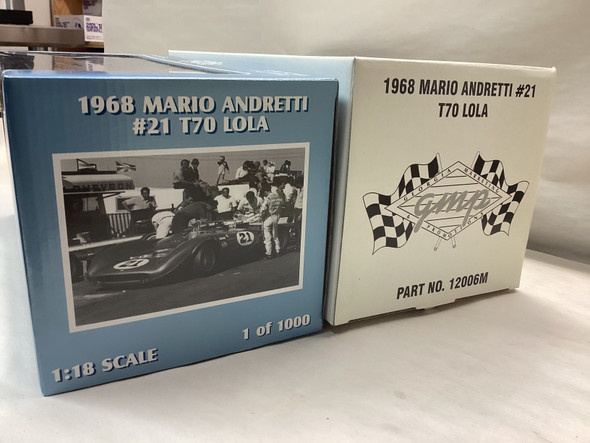 GMP12006M - GMP 1/18 Diecast Lola T70 Mk III Spyder No.21 Mario Andretti 1968 Can-Am