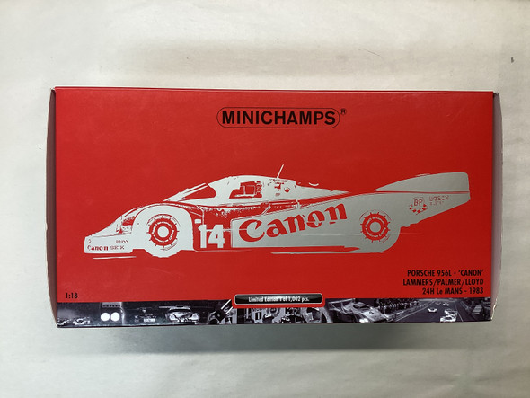 MNC180836914 - Minichamps 1/18 Porsche 956L Canon Racing No.14 24h Le Mans 1983