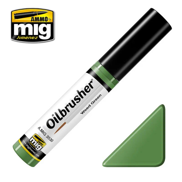 MIG3530 - Ammo by Mig Oilbrusher: Weed Green