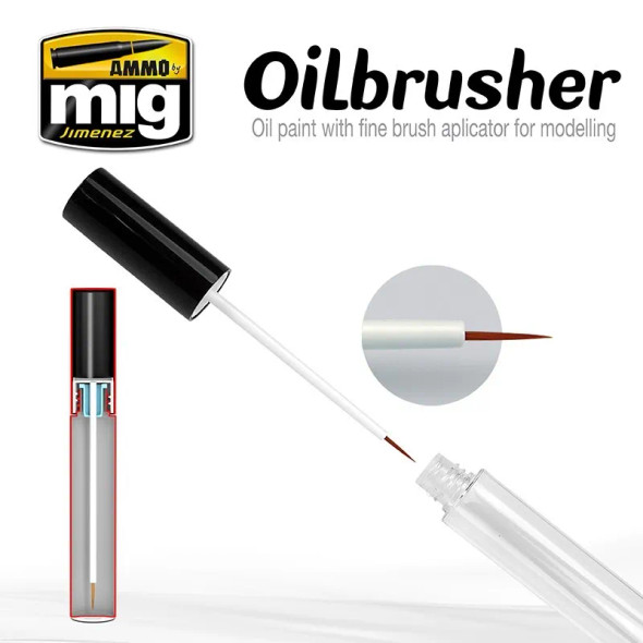 MIG3530 - Ammo by Mig Oilbrusher: Weed Green