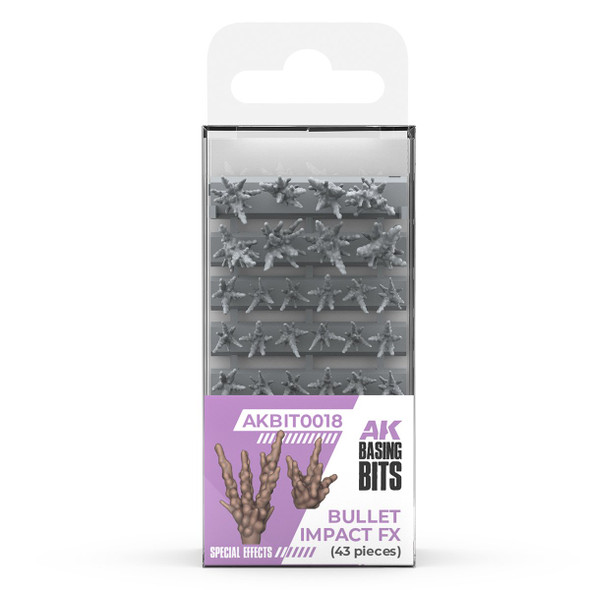 AKIBIT0018 - AK Interactive Bullet Impact FX - Basing Bits (43 Pieces)