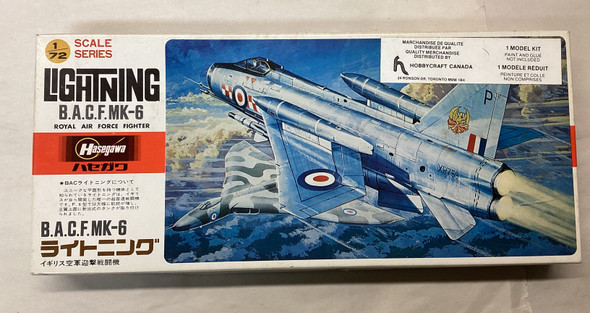 HASC009 - Hasegawa 1/72 B.A.C.F.Mk-6 Lightning RAF Fighter - WWHP113719