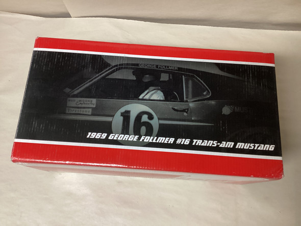 WDC0001 - Welly die casting 1/18 1969 Mustang Boss 302 Trans-Am #16 George Follmer