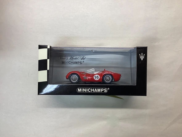 MNC400601298 - Minichamps 1/43 Maserati Tipo 61 Times/Mirror GP Riverside 1960 Carroll Shelby