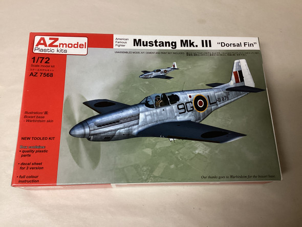 AZM7568 - AZ Models - 1/72 Mustang Mk.III Dorsal Fin - WWHP113752