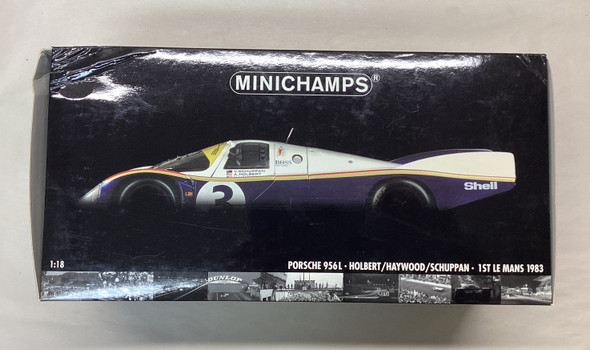 MNC180836903 - Minichamps 1/18 Porsche 956L Holbert/Haywood/Schuppan 1st Le Mans 1983