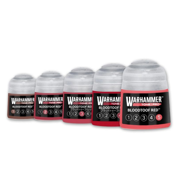 Warhammer Colour Tone Pro BLOODTOOF RED Set (5 Paints)