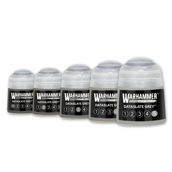 Warhammer Colour Tone Pro DATASLATE GREY Set (5 Paints)
