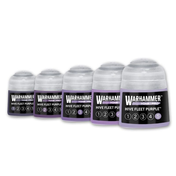Warhammer Colour Tone Pro HIVE FLEET PURPLE Set (5 Paints)