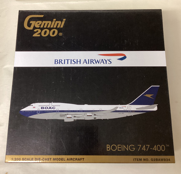 GEIG2BAW834 - Gemini200 1/200 British Airways Boeing 747-400