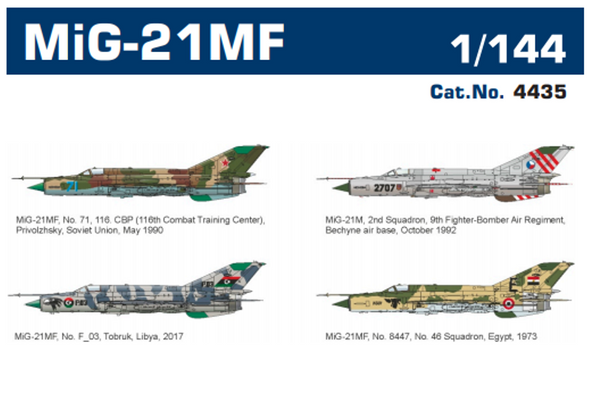 EDU4435 - Eduard Models 1/144 MiG-21MF