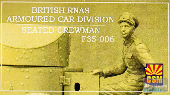 CSMF35006 - Copper State Models 1/35 Seated Crewman - British RNAS Armoured Car Division