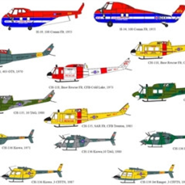 BELBD02 - Belcher Bits 1/48 Canadian Air Force Helicopters Decal Sheet