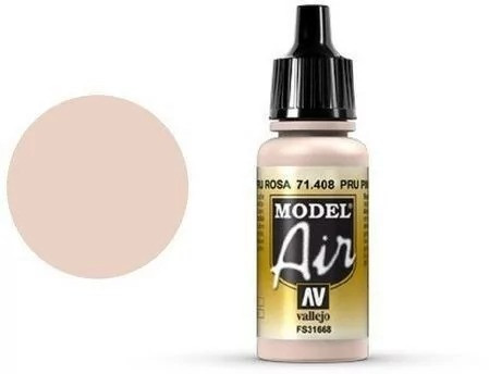 VLJ71408 - Vallejo - Model Air: PRU Pink - 17mL Bottle - Acrylic / Water Based - Flat