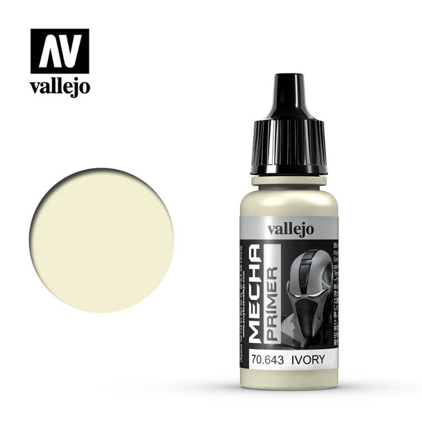 VLJ70643 - Vallejo - Mecha Color: Primer Ivory - 17mL Bottle - Acrylic  / Water Based - Flat