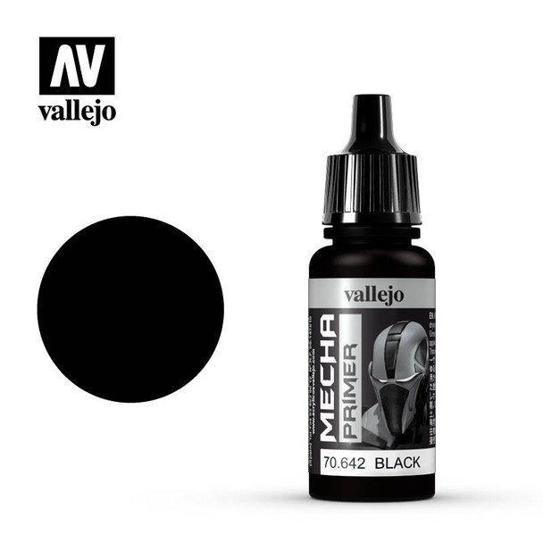 VLJ70642 - Vallejo Mecha Color Primer Black - 17ml - Acrylic