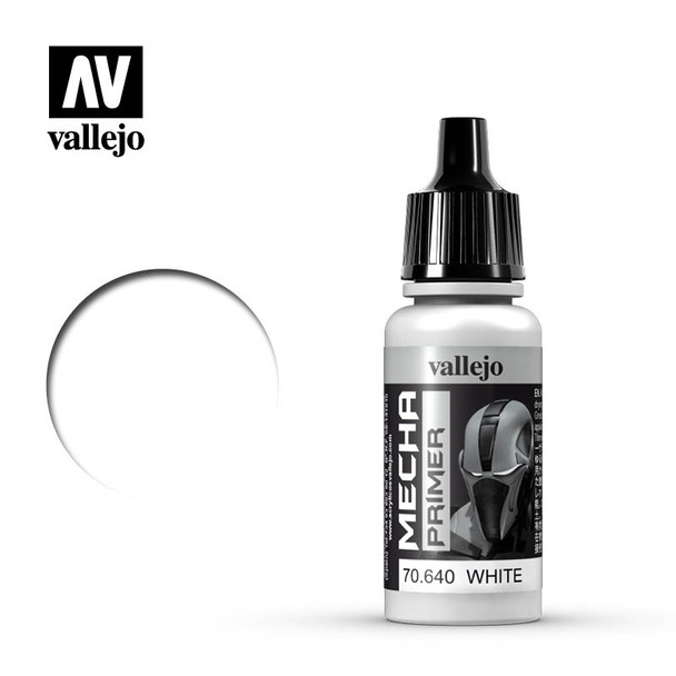 VLJ70640 - Vallejo - Mecha Color: Primer White - 17mL Bottle - Acrylic  / Water Based - Flat