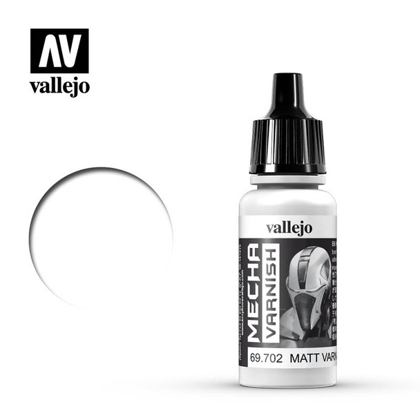 VLJ69702 - Vallejo - Mecha Color: Matt Varnish - 17mL Bottle - Acrylic  / Water Based - Matt